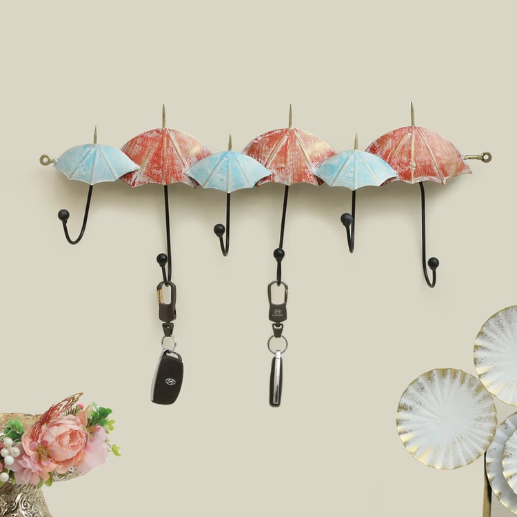 VEDAS Mystical India Metal Umbrella Wall Hook
