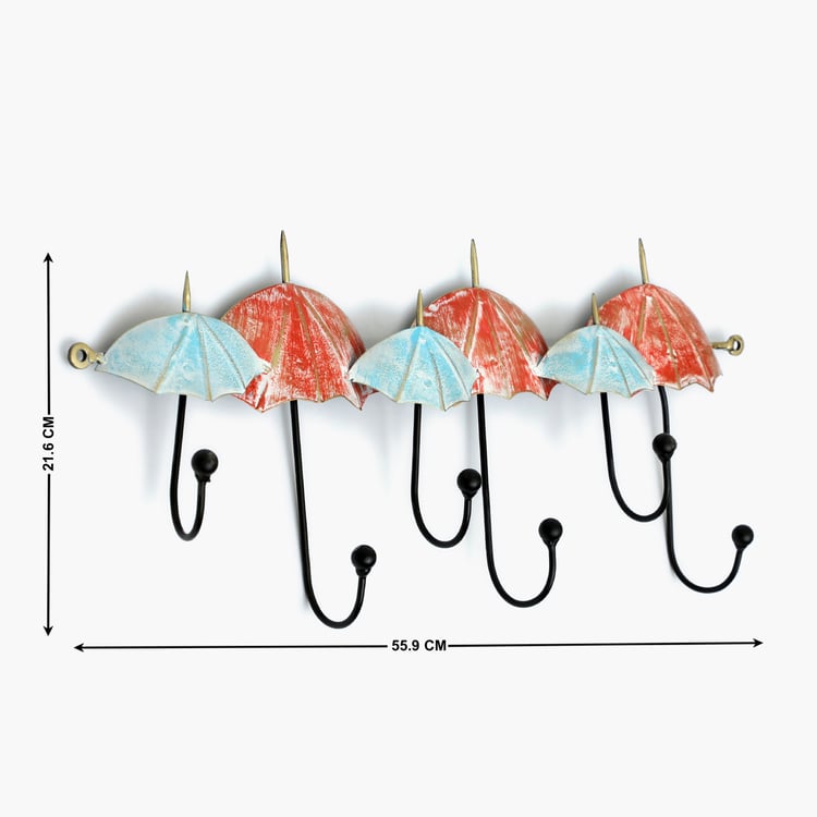 VEDAS Mystical India Metal Umbrella Wall Hook