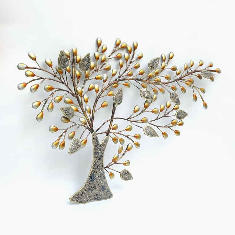 VEDAS Mystical India Metal Tree Wall Accent