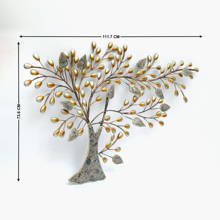 VEDAS Mystical India Metal Tree Wall Accent