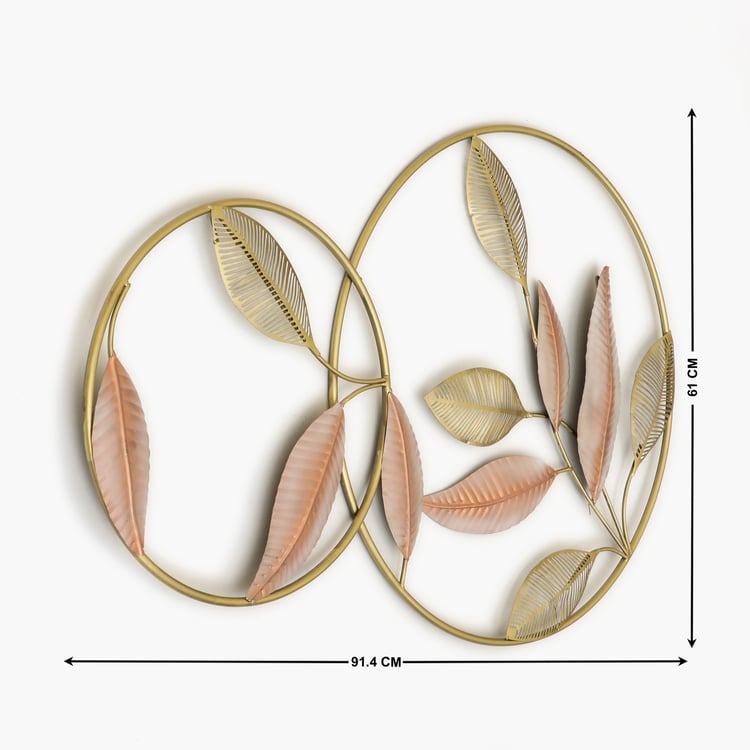 VEDAS Mystical India Metal Leaf Wall Accent