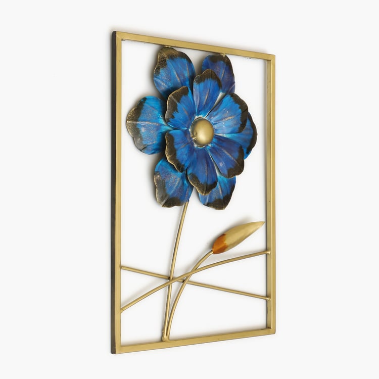VEDAS Mystical India Metal Flower Wall Accent