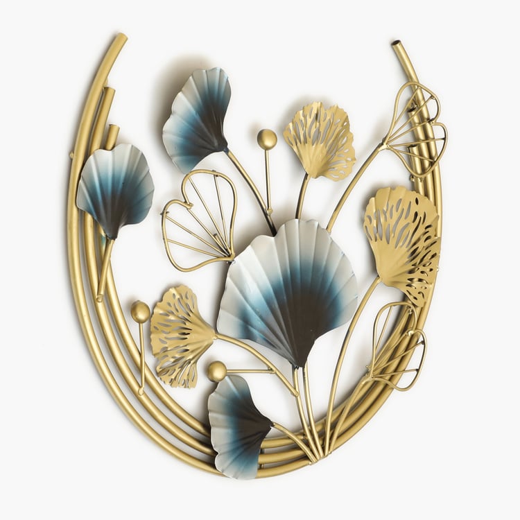 VEDAS Mystical India Metal Ginko Wall Accent