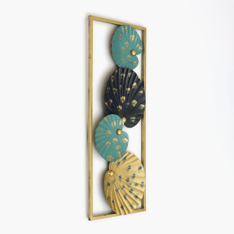VEDAS Mystical India Metal Leaf Wall Accent
