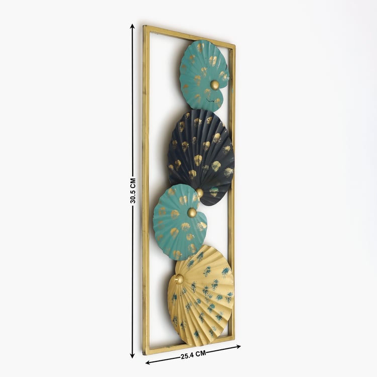 VEDAS Mystical India Metal Leaf Wall Accent
