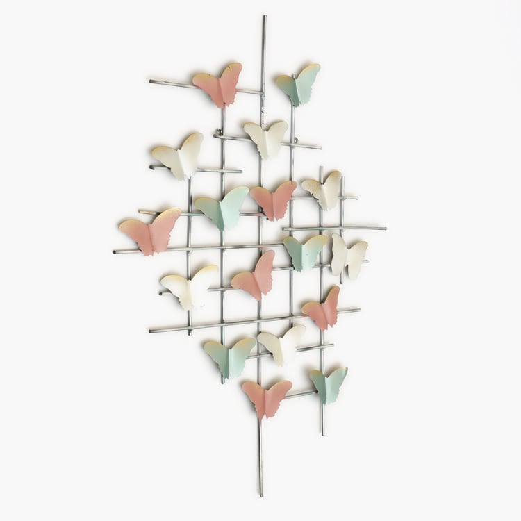VEDAS Mystical India Metal Butterfly Wall Accent