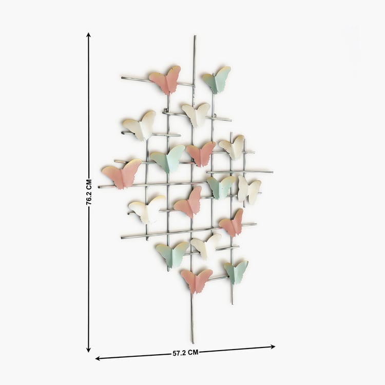 VEDAS Mystical India Metal Butterfly Wall Accent