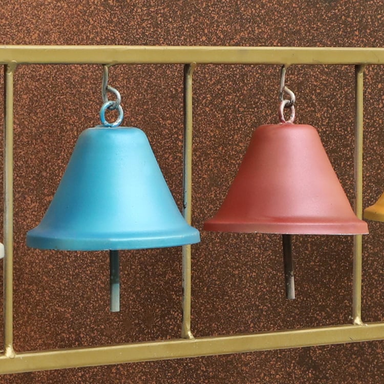 VEDAS Mystical India Metal Bell Wall Accent