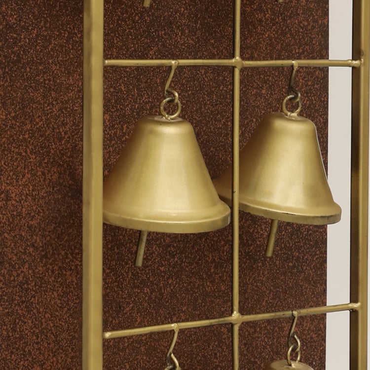 VEDAS Mystical India Metal Bell Wall Accent