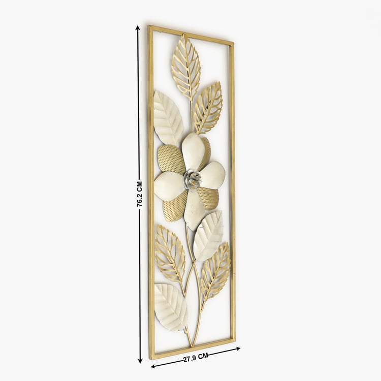VEDAS Mystical India Metal Flower Wall Accent