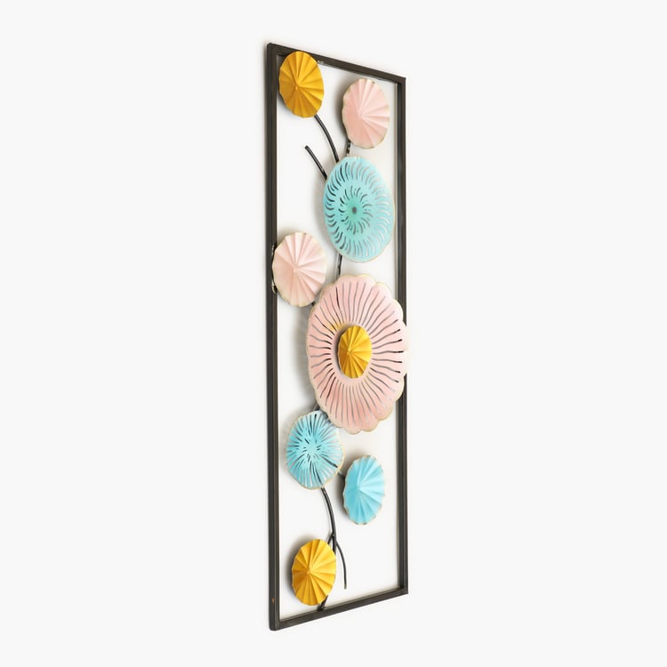 VEDAS Mystical India Metal Flower Wall Accent