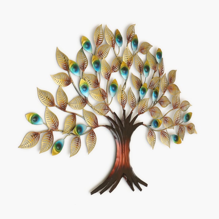 VEDAS Mystical India Metal Tree Wall Accent