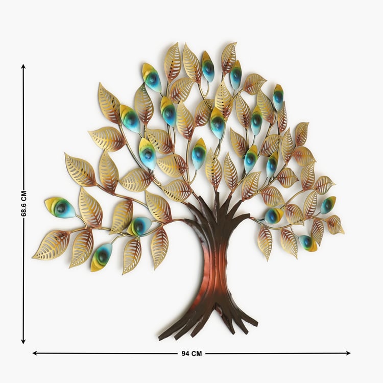 VEDAS Mystical India Metal Tree Wall Accent