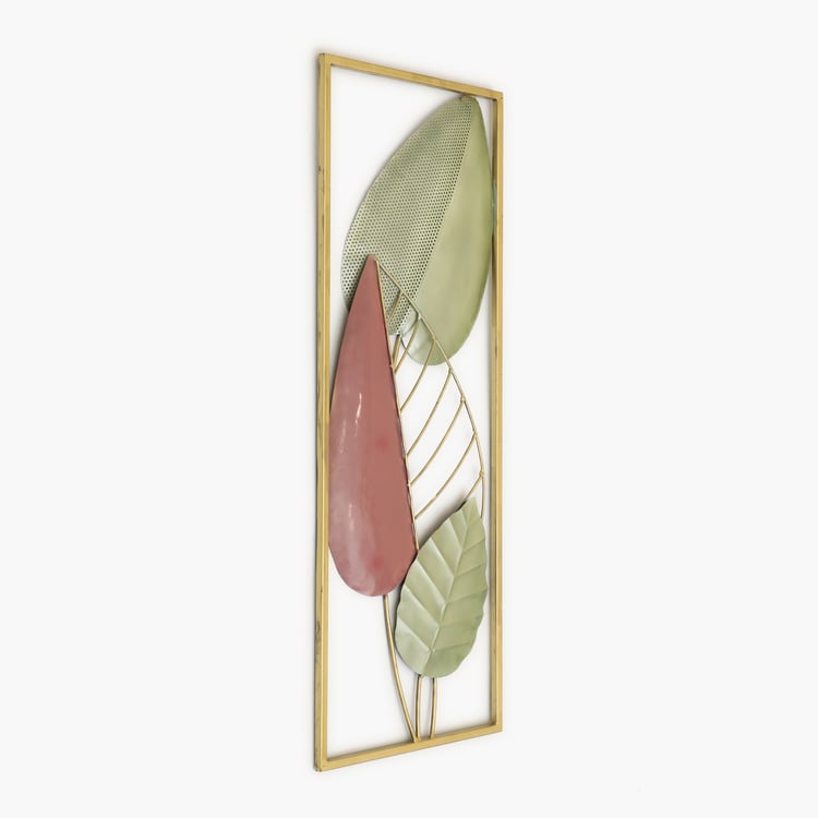 VEDAS Mystical India Metal Leaf Wall Accent