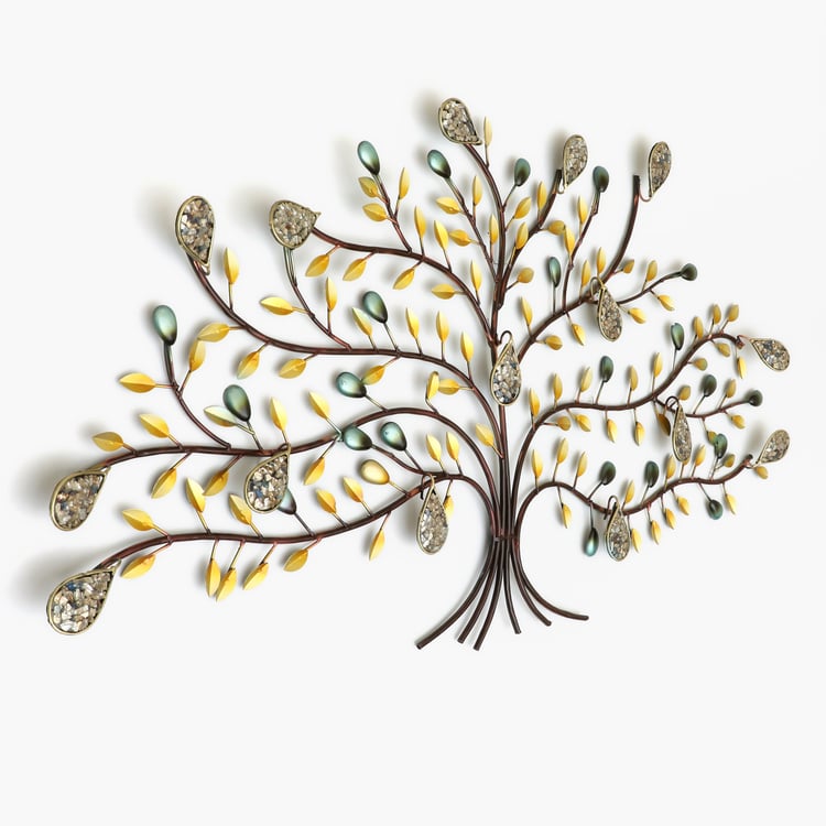 VEDAS Mystical India Metal Tree Wall Accent