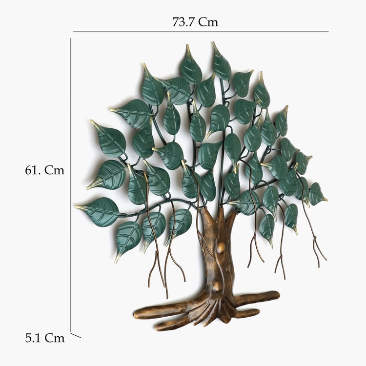 VEDAS Mystical India Metal Tree of Life Wall Accent