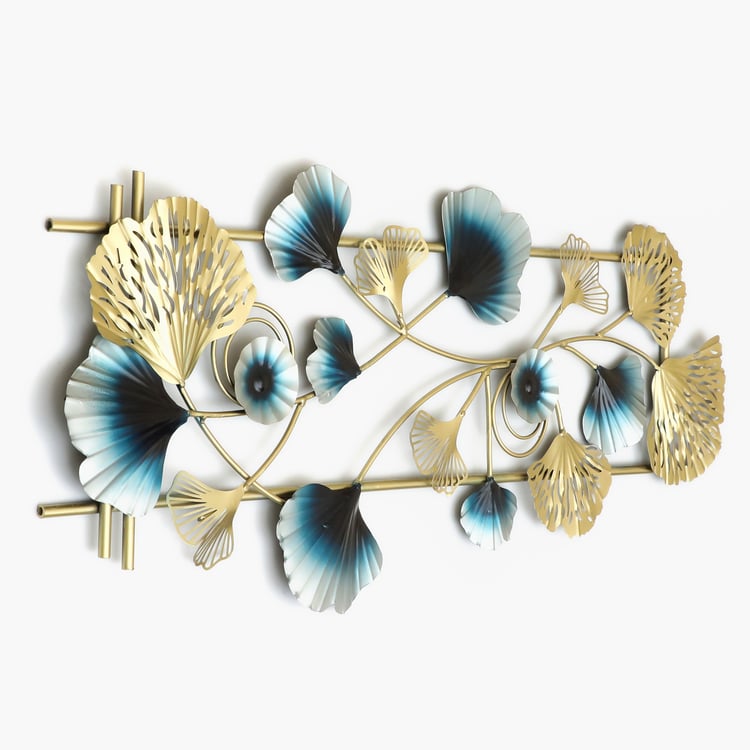 VEDAS Mystical India Metal Ginko Wall Accent