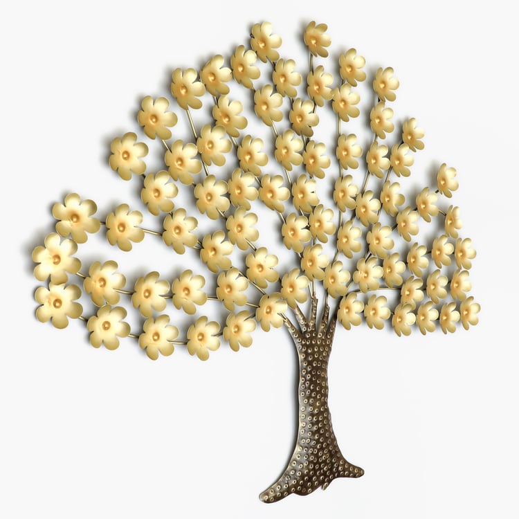 VEDAS Mystical India Metal Tree Wall Accent