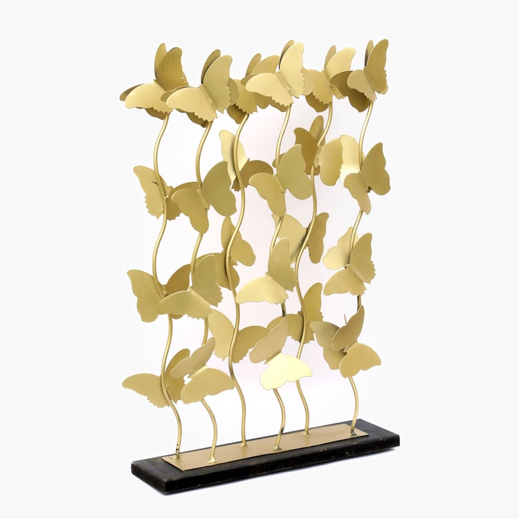 VEDAS Mystical India Metal Cluster Butterflies Table Accent