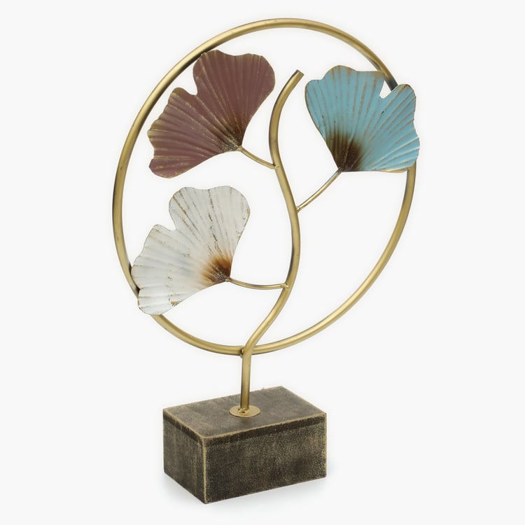 VEDAS Mystical India Metal Ginko Table Accent