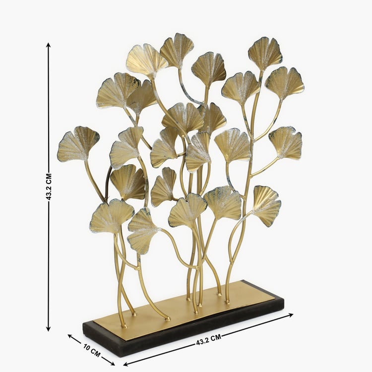 VEDAS Mystical India Metal Ginko Table Accent