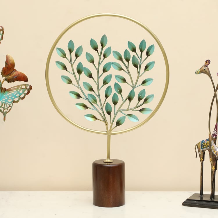 VEDAS Mystical India Metal Tree Table Accent