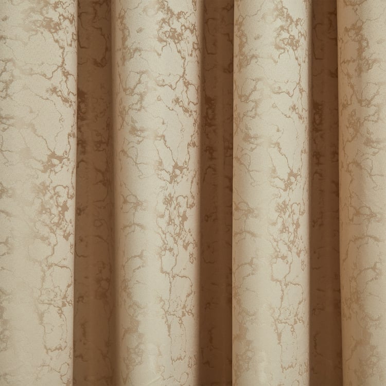 Arbor Set of 2 Jacquard Blackout Door Curtains - 7ft