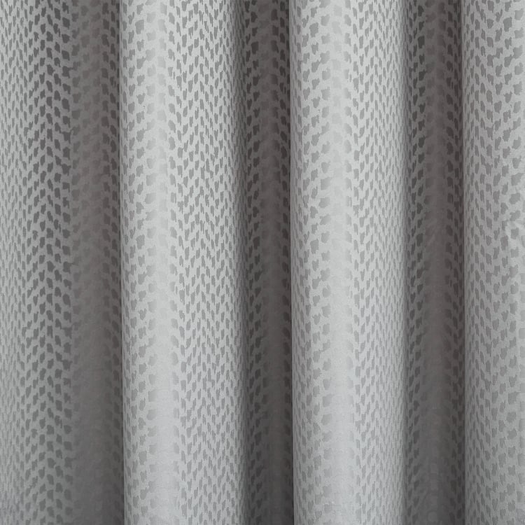 Arbor Set of 2 Jacquard Blackout Window Curtains - 5ft