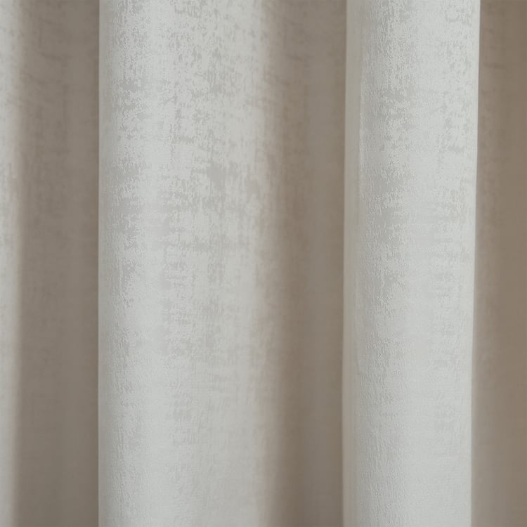 Arbor Set of 2 Jacquard Blackout Door Curtains - 7ft