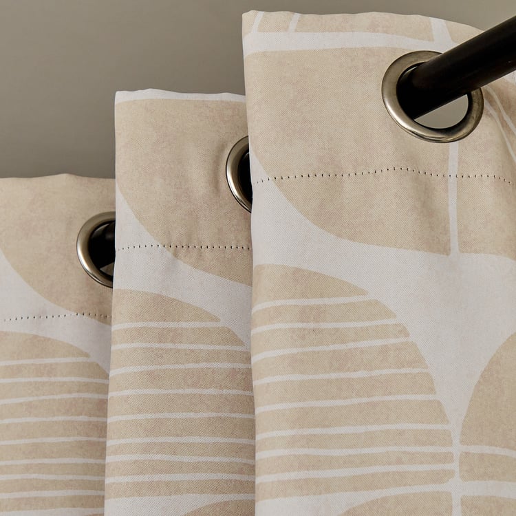 Brixton Abolina Set of 2 Printed Blackout Door Curtains - 7ft
