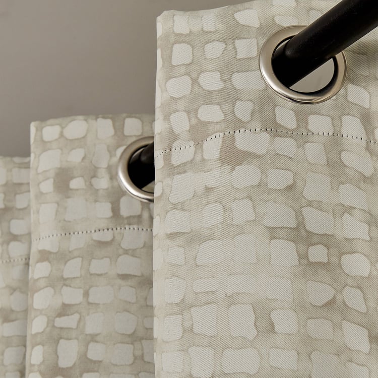 Brixton Lynette Set of 2 Printed Blackout Door Curtains - 7ft