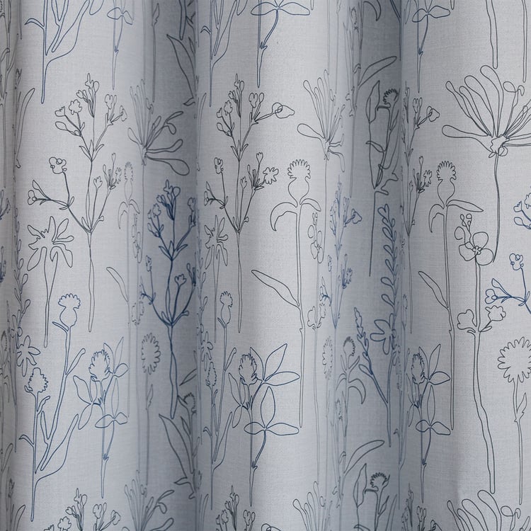 Brixton Elcaro Set of 2 Printed Blackout Door Curtains - 7ft