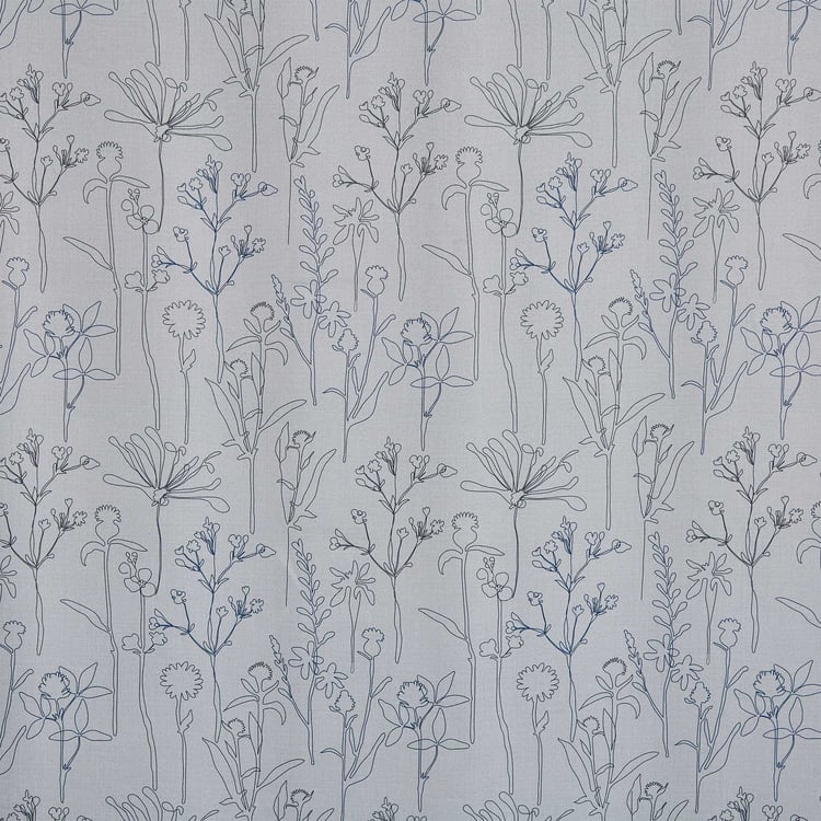 Brixton Elcaro Set of 2 Printed Blackout Door Curtains - 7ft