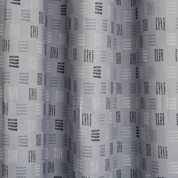 Brixton Marta Set of 2 Printed Blackout Door Curtains - 7ft