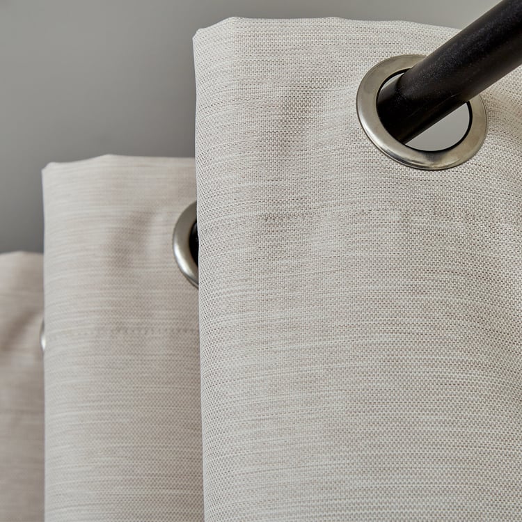 Aldeco Set of 2 Blackout Door Curtains - 7ft