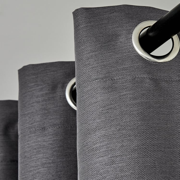 Aldeco Set of 2 Blackout Door Curtains - 7ft