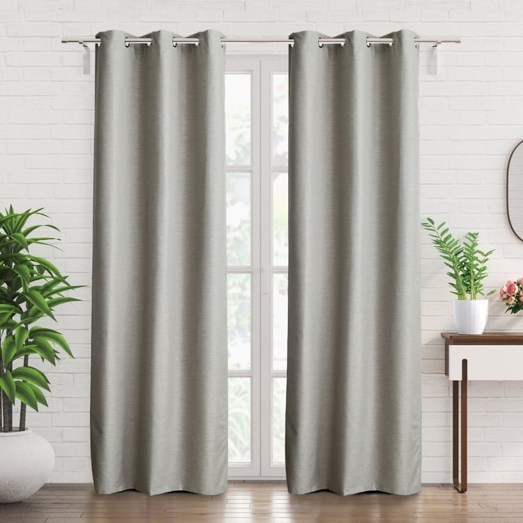 Aldeco Set of 2 Blackout Door Curtains - 7ft