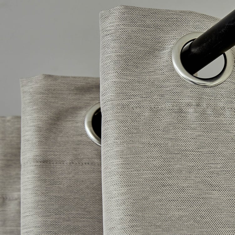 Aldeco Set of 2 Blackout Door Curtains - 7ft