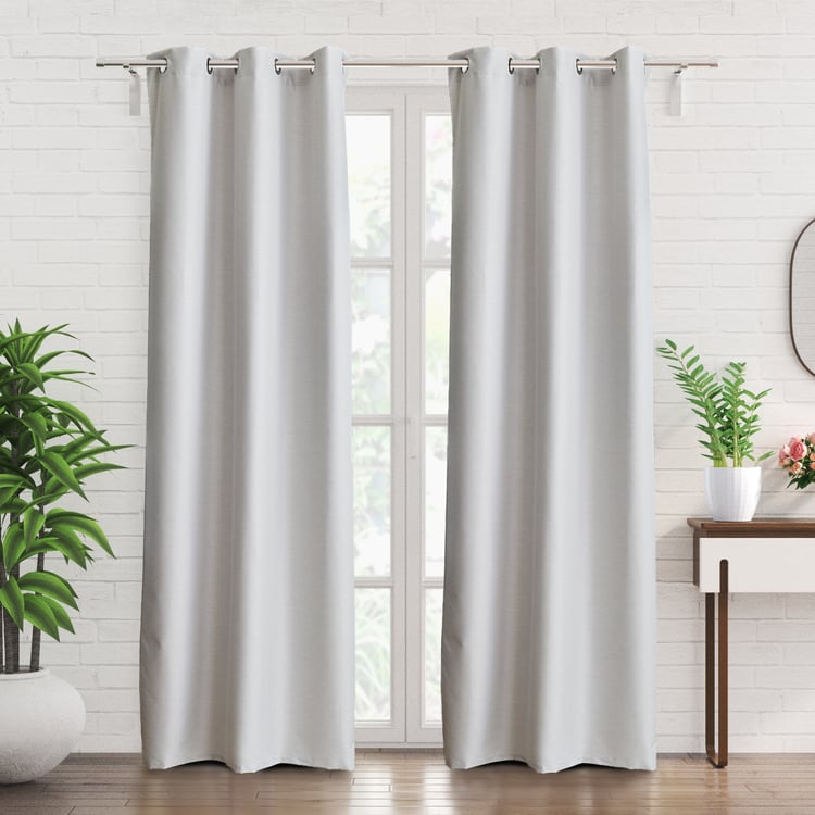 Aldeco Set of 2 Blackout Door Curtains - 7ft