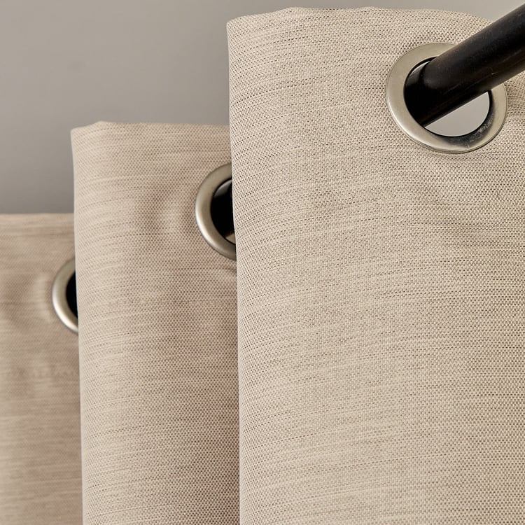 Aldeco Set of 2 Blackout Door Curtains - 7ft