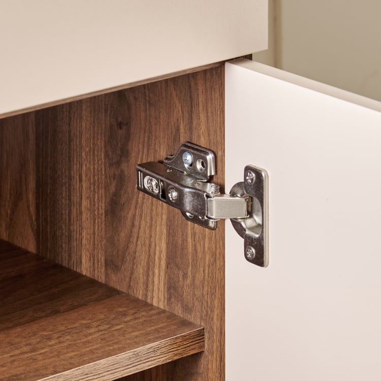 Addison 15 Pair Shoe Cabinet with Drawer - Walnut