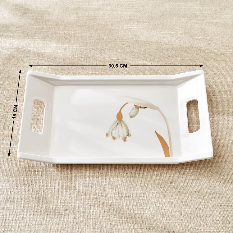 Meadows Opulence Melamine Printed Serving Tray - 30.5x18cm
