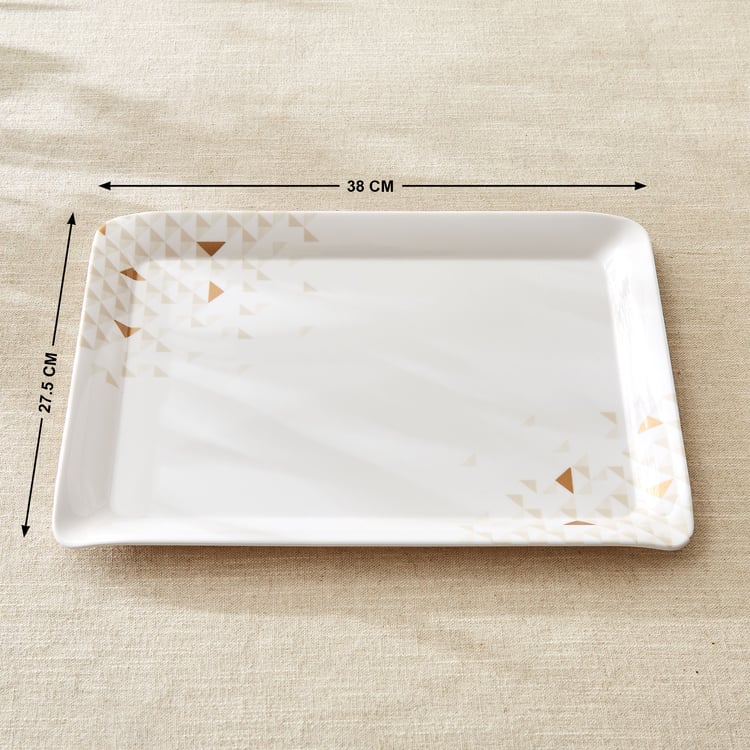 Meadows Opulence Melamine Printed Serving Tray - 38x27.5cm