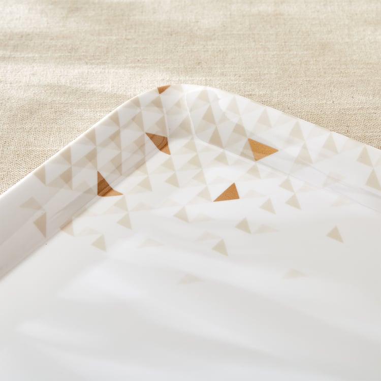 Meadows Opulence Melamine Printed Serving Tray - 38x27.5cm
