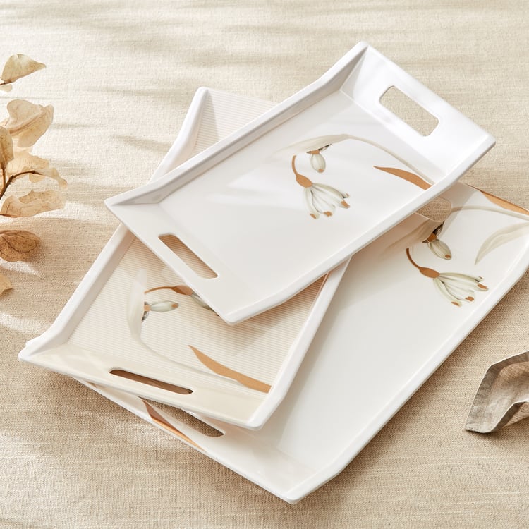 Meadows Opulence Melamine Printed Serving Tray - 38x27cm