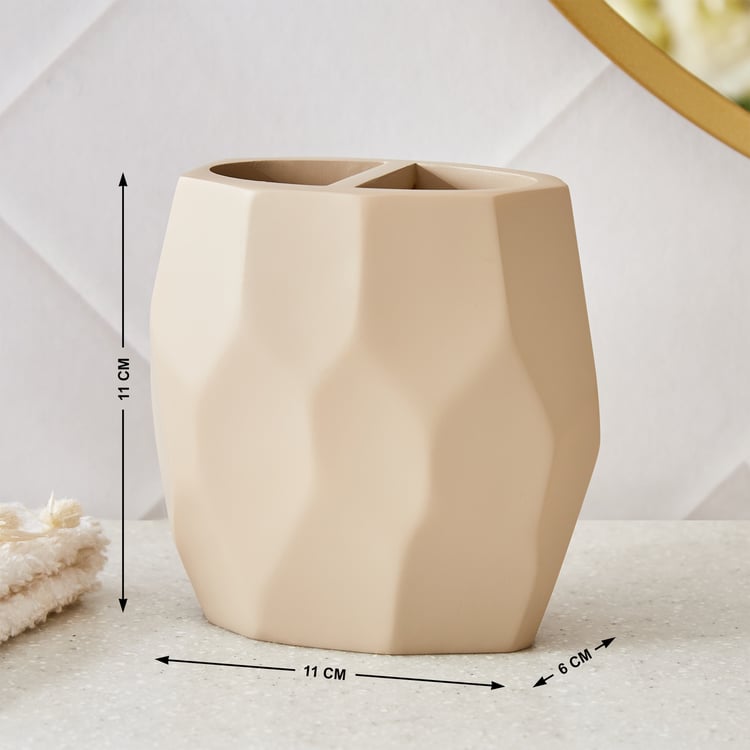 Clair De Lune Padang Polyresin Tooth Brush Holder