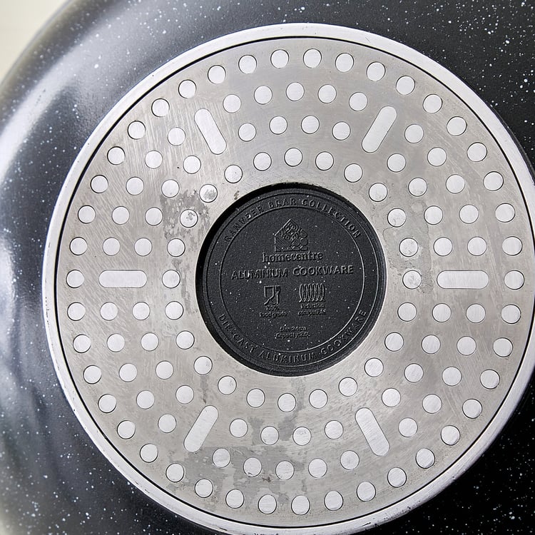Elbury Hatchel Die-Cast Aluminium Non-Stick Kadhai with Lid - 2.5L