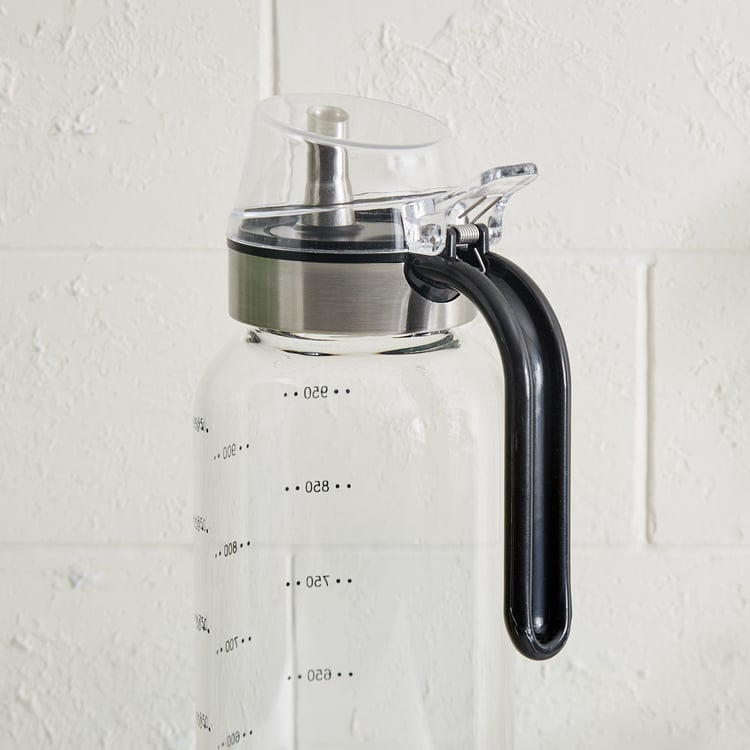 Pamolive Noura Borosilicate Glass Oil Dispenser with Handle - 1L