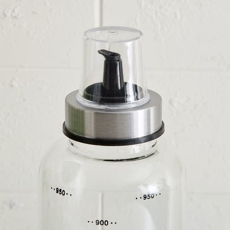 Pamolive Noura Borosilicate Glass Oil Dispenser - 1L