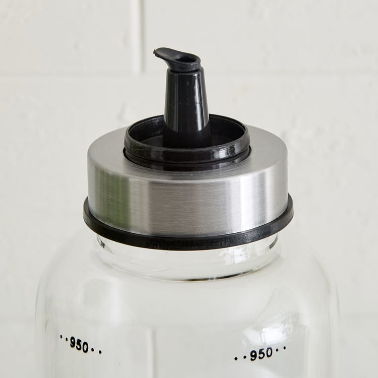 Pamolive Noura Borosilicate Glass Oil Dispenser - 1L